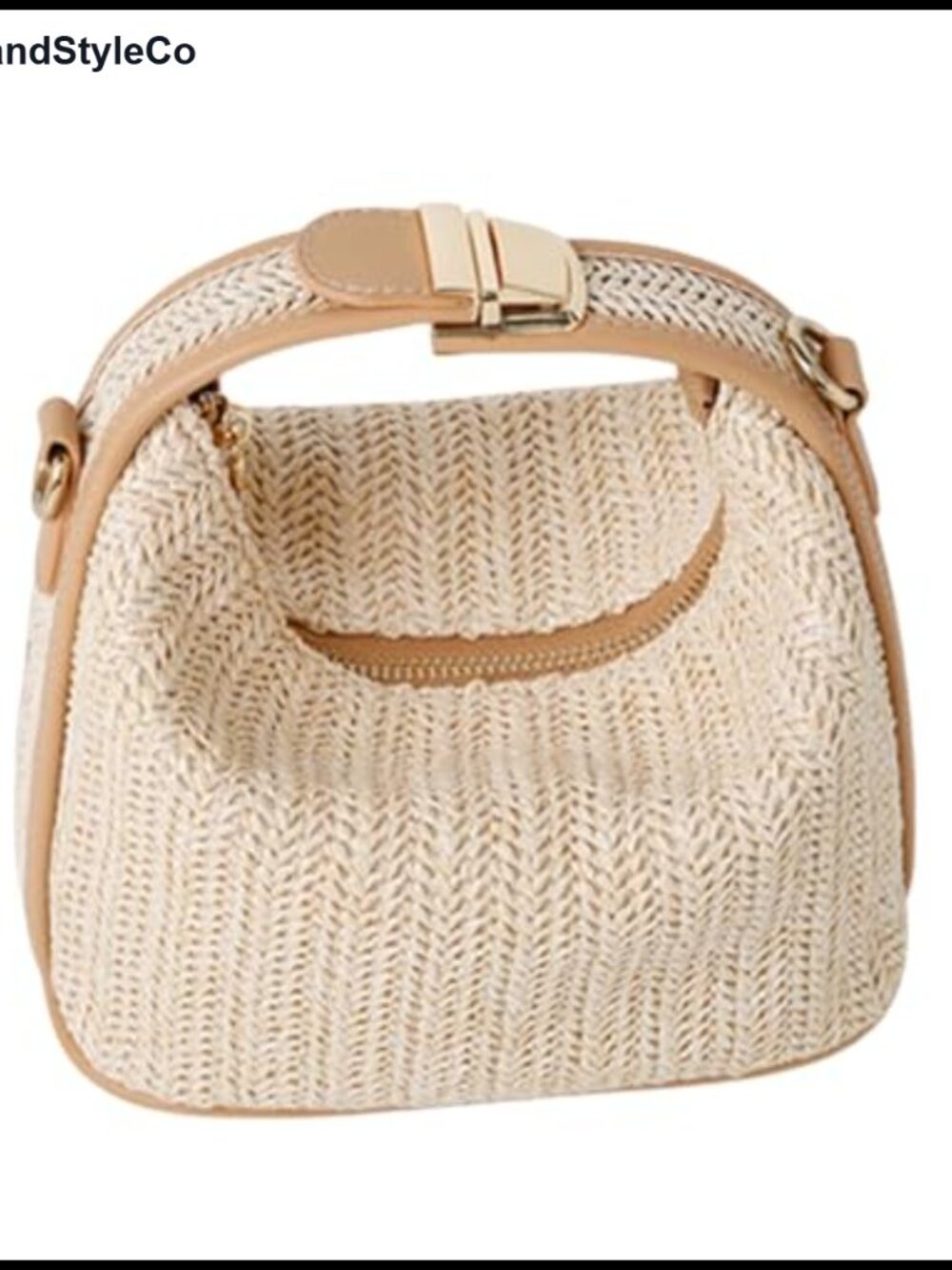 Straw Crossbody Bag Woven Bucket Tote Top Handle Beach Handbag